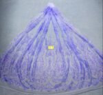 LC3634 Moonlight Floral Glitter Tulle Fabric