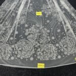 LC3599-20 Pure Silver Bridal Glitter Lace