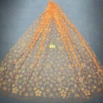 LC3594 Moonlight Floral Glitter Tulle Fabric