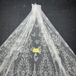 LC3264-24 Pure Silver Bridal Glitter Lace