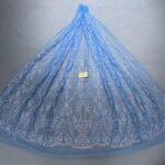 LC7673 Custom 3D Embellished Tulle Fabric