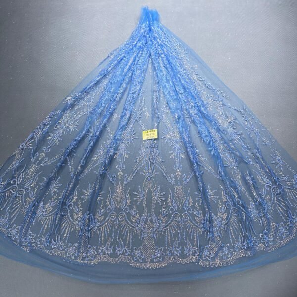 LC7673 Custom 3D Embellished Tulle Fabric