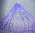 LC3633 Moonlight Floral Glitter Tulle Fabric