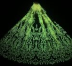 LC3634 Moonlight Floral Glitter Tulle Fabric