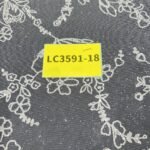 LC3591-18 Pure Silver Bridal Glitter Lace