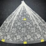 LC3514-15 Pure Silver Bridal Glitter Lace