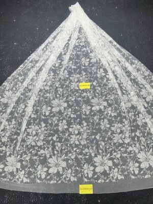 LC3514-15 Pure Silver Bridal Glitter Lace