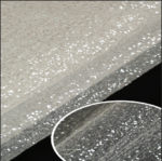 HGP10 Lightweight Bubbly Organza with High-Shine Silver Glitter