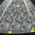 LC3524-47 Pure Silver Bridal Glitter Lace