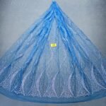 LC7208 Custom 3D Embellished Tulle Fabric