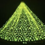 LC3594 Moonlight Floral Glitter Tulle Fabric
