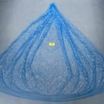 LC7322 Custom 3D Embellished Tulle Fabric