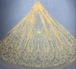 LC3634 Moonlight Floral Glitter Tulle Fabric