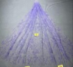 LC3603 Moonlight Floral Glitter Tulle Fabric