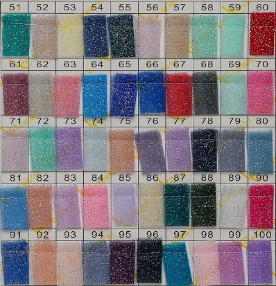 Elegant Reinforced Metallic Tulle with Fine Glitter book2