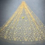 LC3594 Moonlight Floral Glitter Tulle Fabric