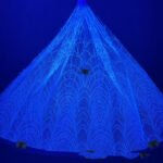 LC3624 Moonlight Floral Glitter Tulle Fabric