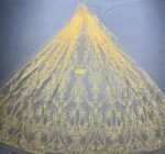 LC3633 Moonlight Floral Glitter Tulle Fabric