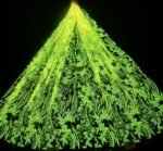 LC3603 Moonlight Floral Glitter Tulle Fabric