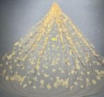 LC3306 Moonlight Floral Glitter Tulle Fabric