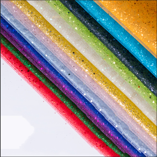 HGP07 Elegant Hexagonal Glitter Tulle