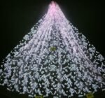LC3329 Moonlight Floral Glitter Tulle Fabric