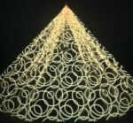 LC3596 Moonlight Floral Glitter Tulle Fabric