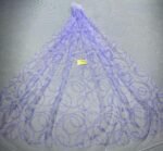 LC3596 Moonlight Floral Glitter Tulle Fabric