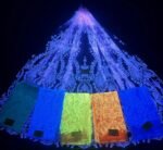 LC3634 Moonlight Floral Glitter Tulle Fabric