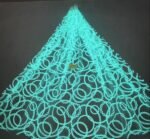 LC3596 Moonlight Floral Glitter Tulle Fabric