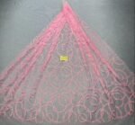 LC3596 Moonlight Floral Glitter Tulle Fabric