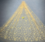 LC3597 Moonlight Floral Glitter Tulle Fabric