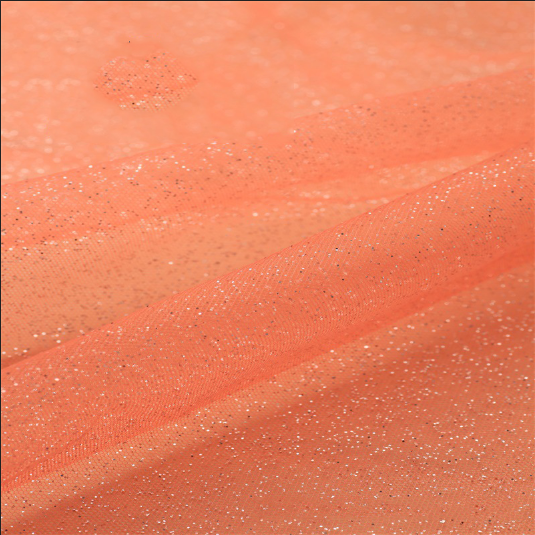 HGP04 Elegant Reinforced Metallic Tulle with Fine Glitter