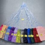 LC7637 Custom 3D Embellished Tulle Fabric