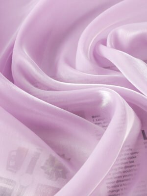 Lustrous Korean Satin Organza with Iona-Treated Sparkling Finish