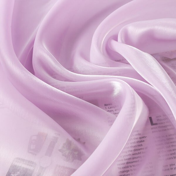 Lustrous Korean Satin Organza with Iona-Treated Sparkling Finish