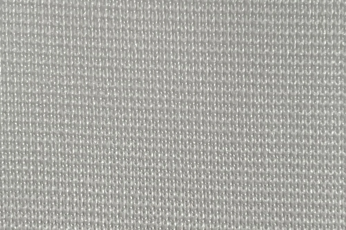 Close-up texture detail of white comfort stretch micro-pique activewear fabric KWC0068, 240gsm birdseye knit.