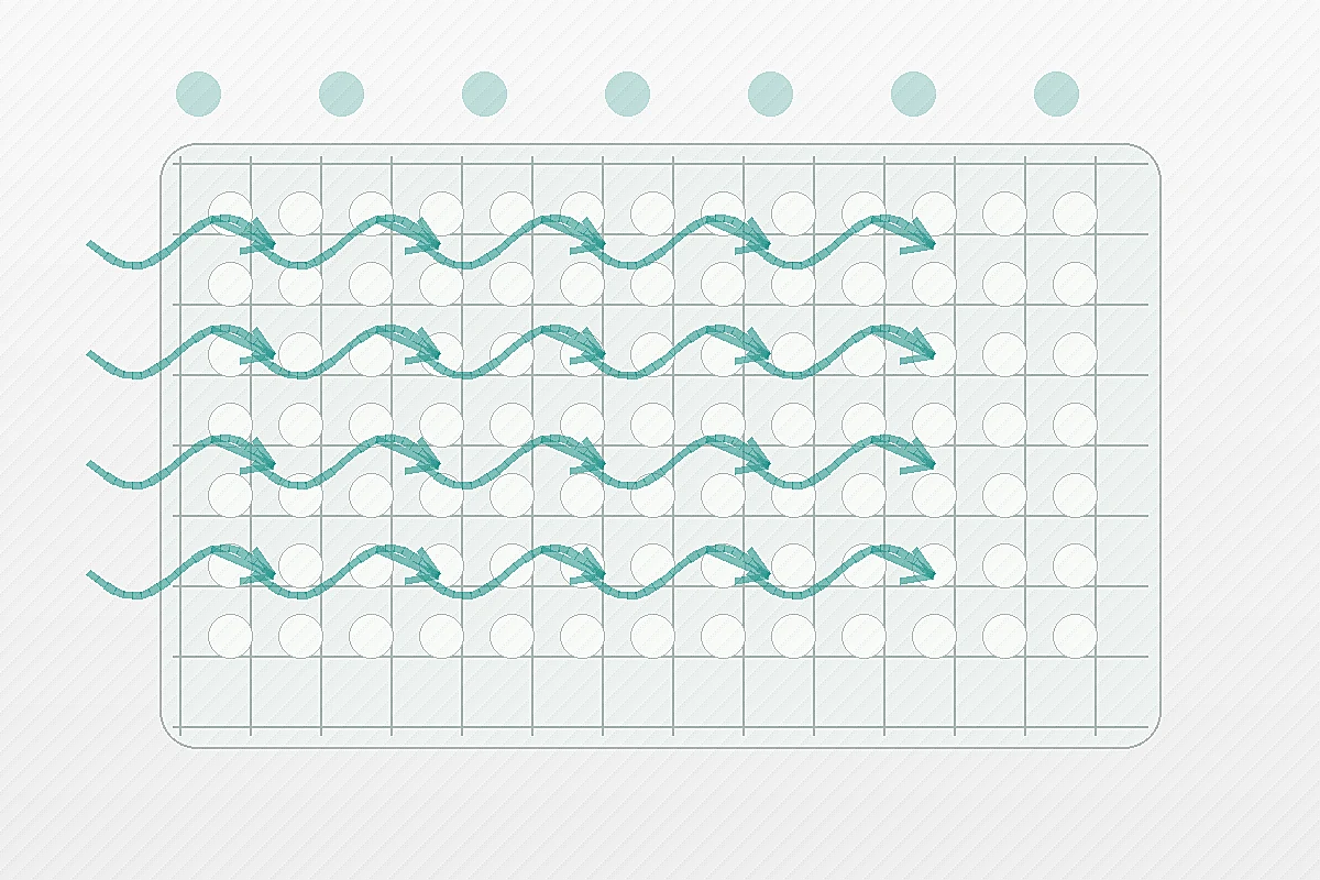 AI-style concept image showing airflow through pointelle mesh fabric perforations